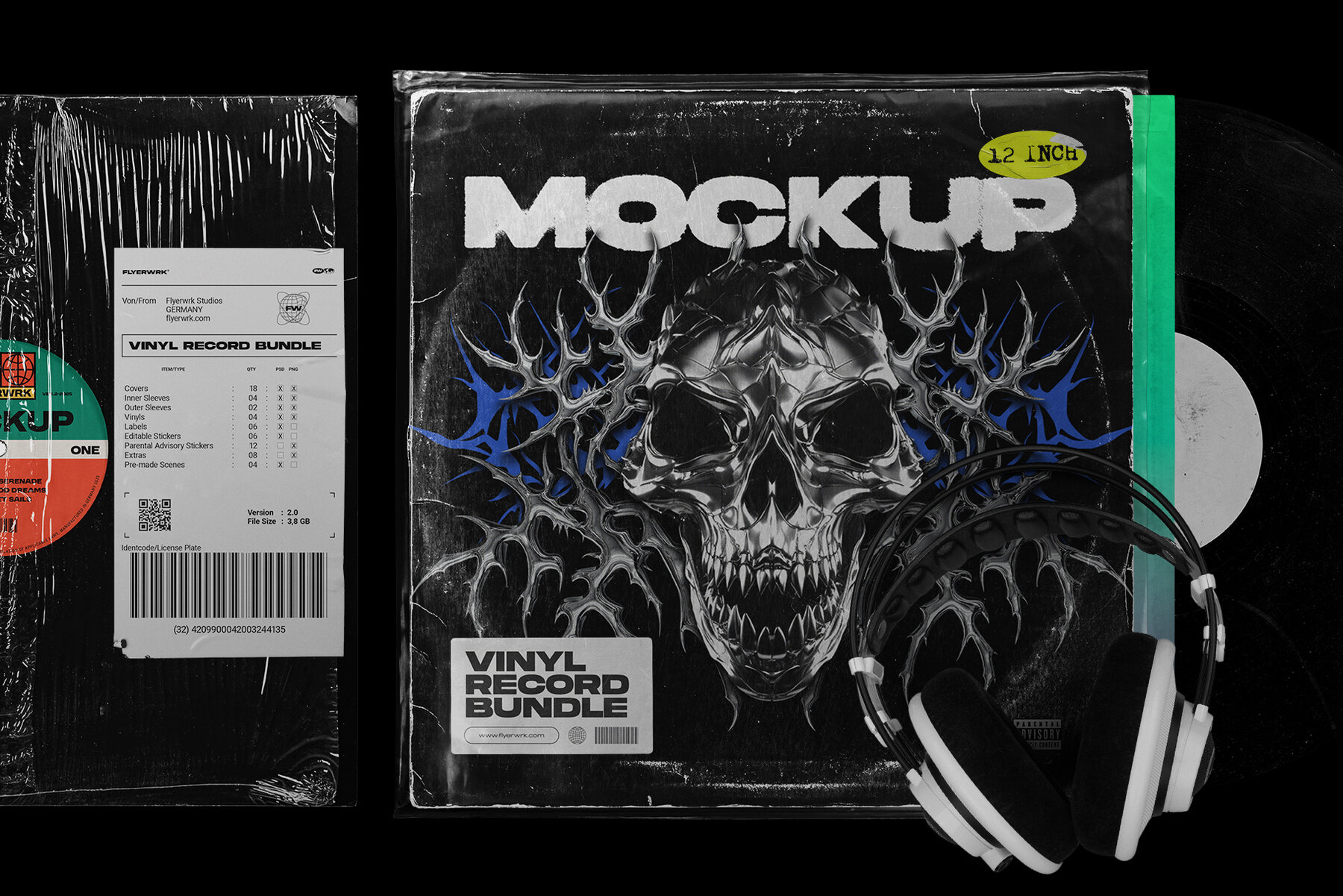 Vinyl Record Mockup Bundle 14