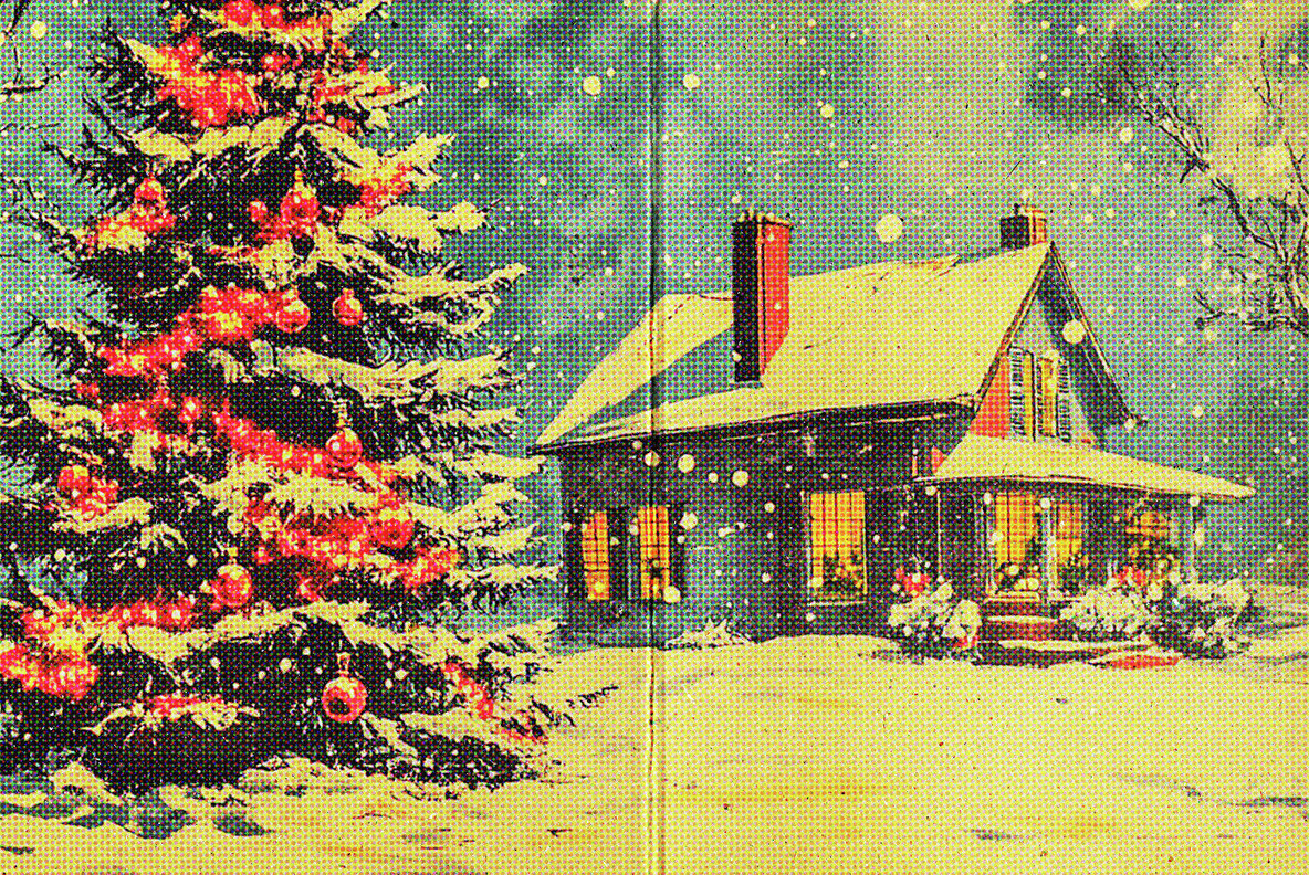 Vintage Halftone Postcard Effect 3