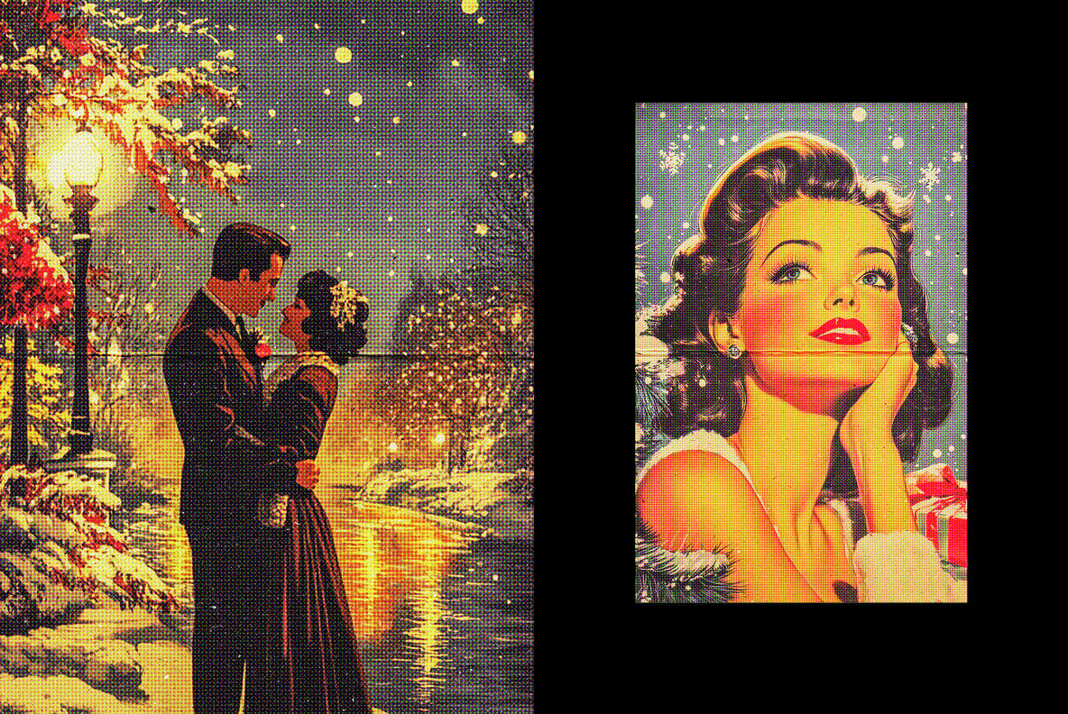 Vintage Halftone Postcard Effect 6
