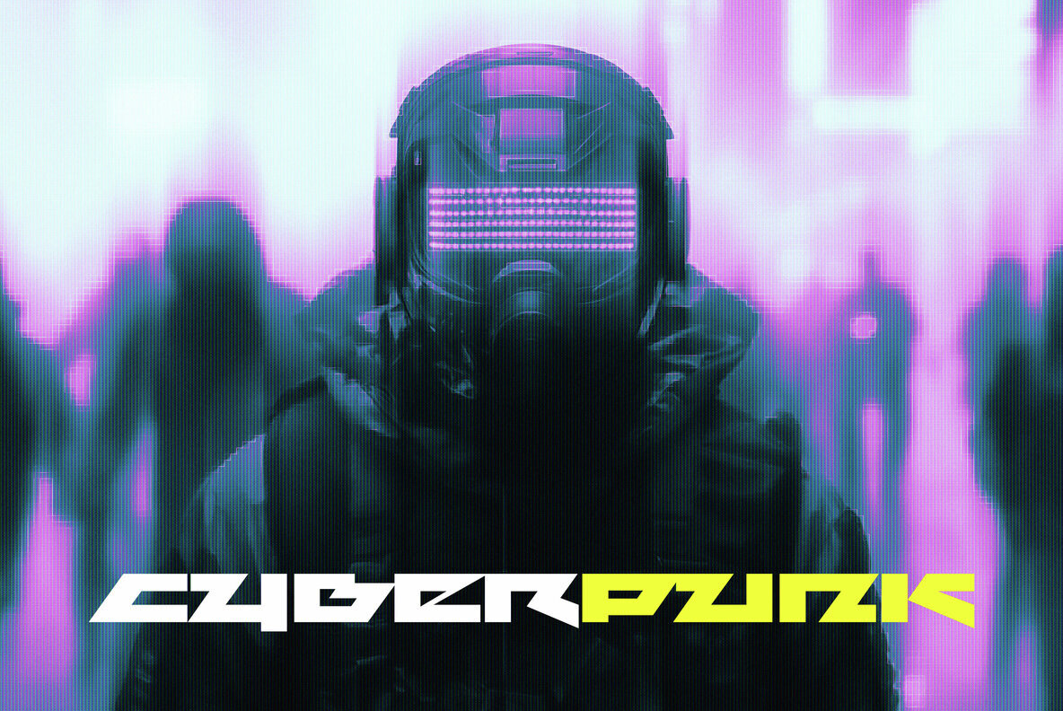 Cyberpunk Motion Photo Effect 1