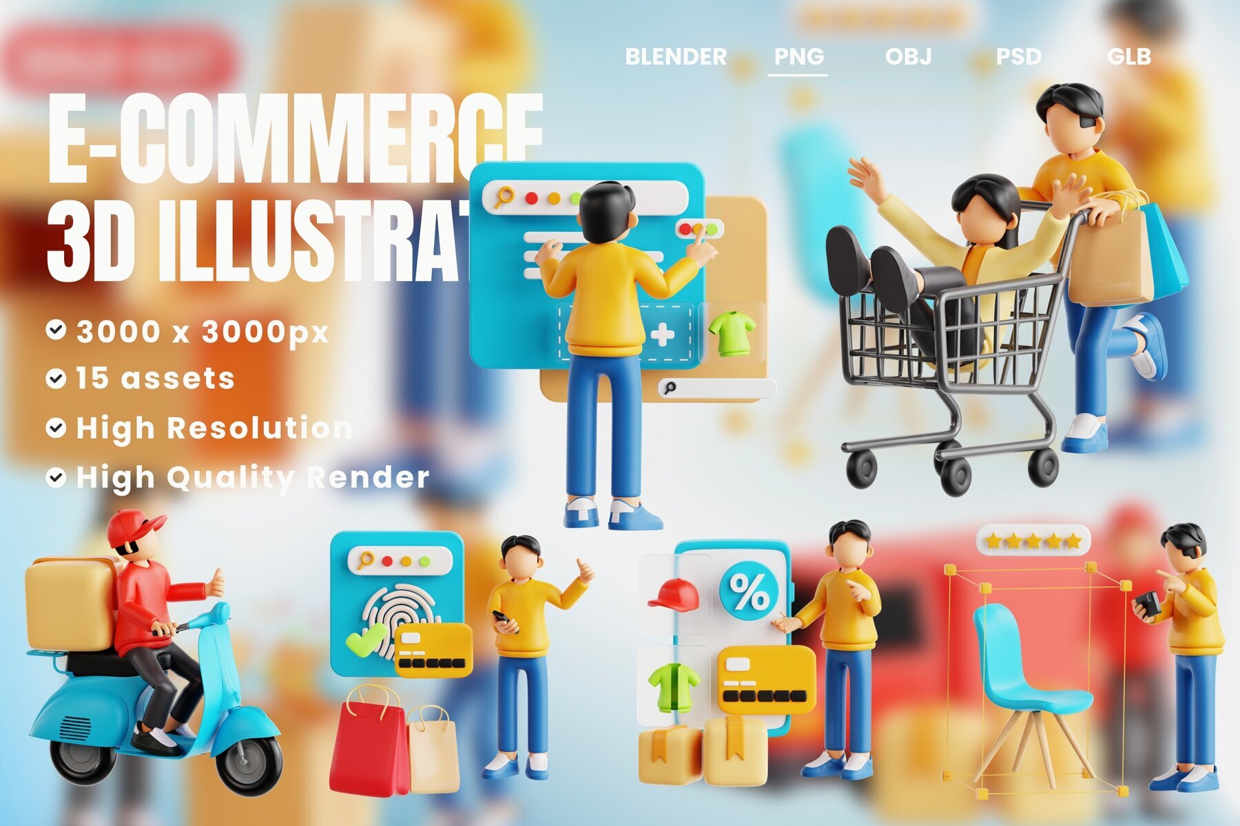 E Commerce 3d Illustration 1