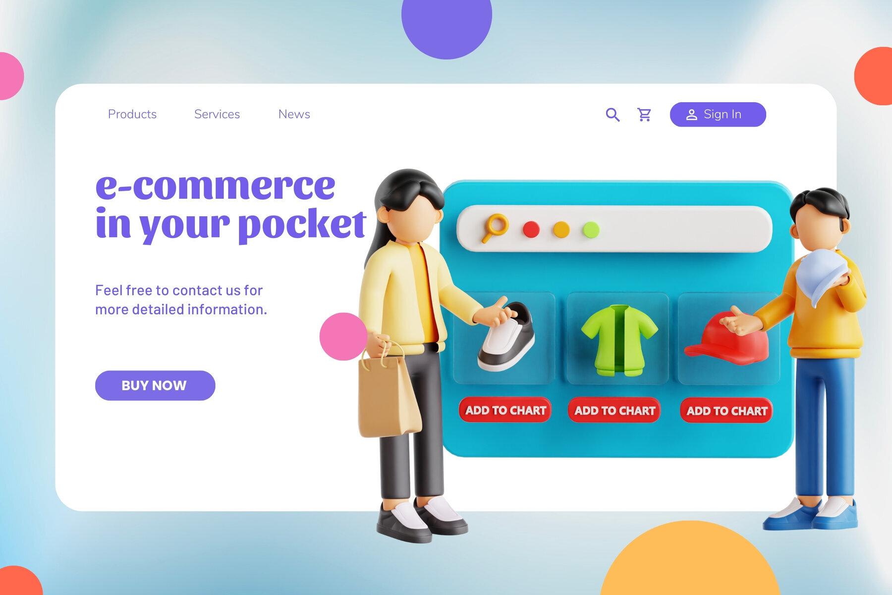 E Commerce 3d Illustration 2