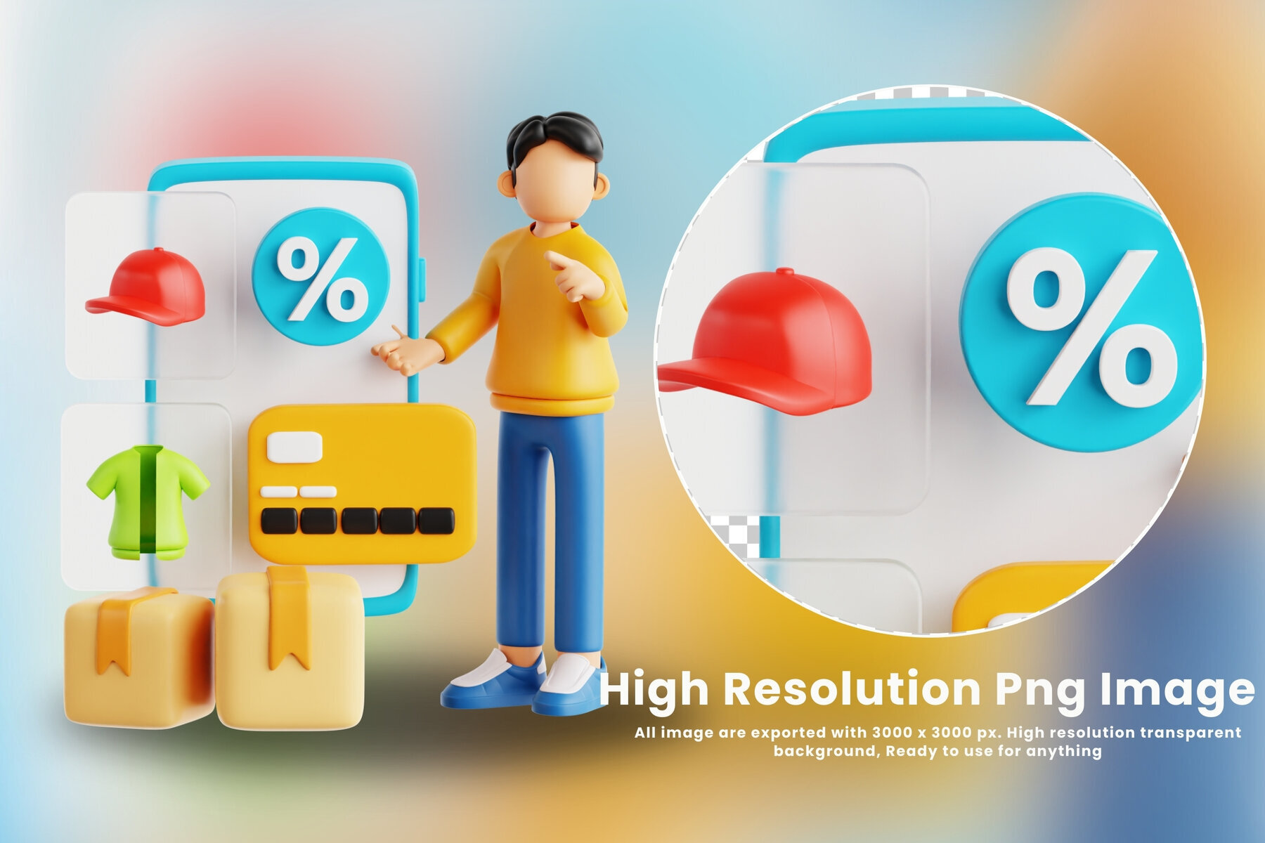 E Commerce 3d Illustration 3