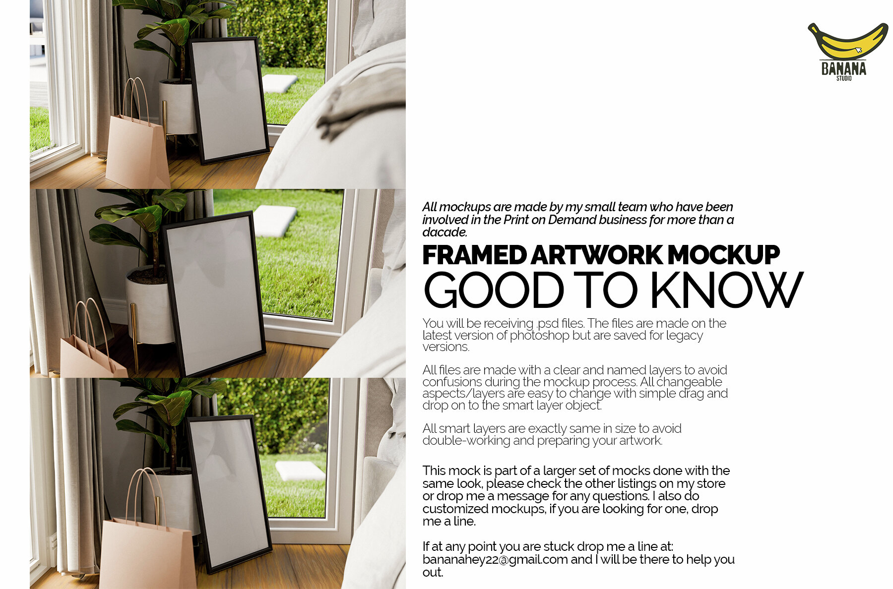 Framed Artwork on The Floor 5