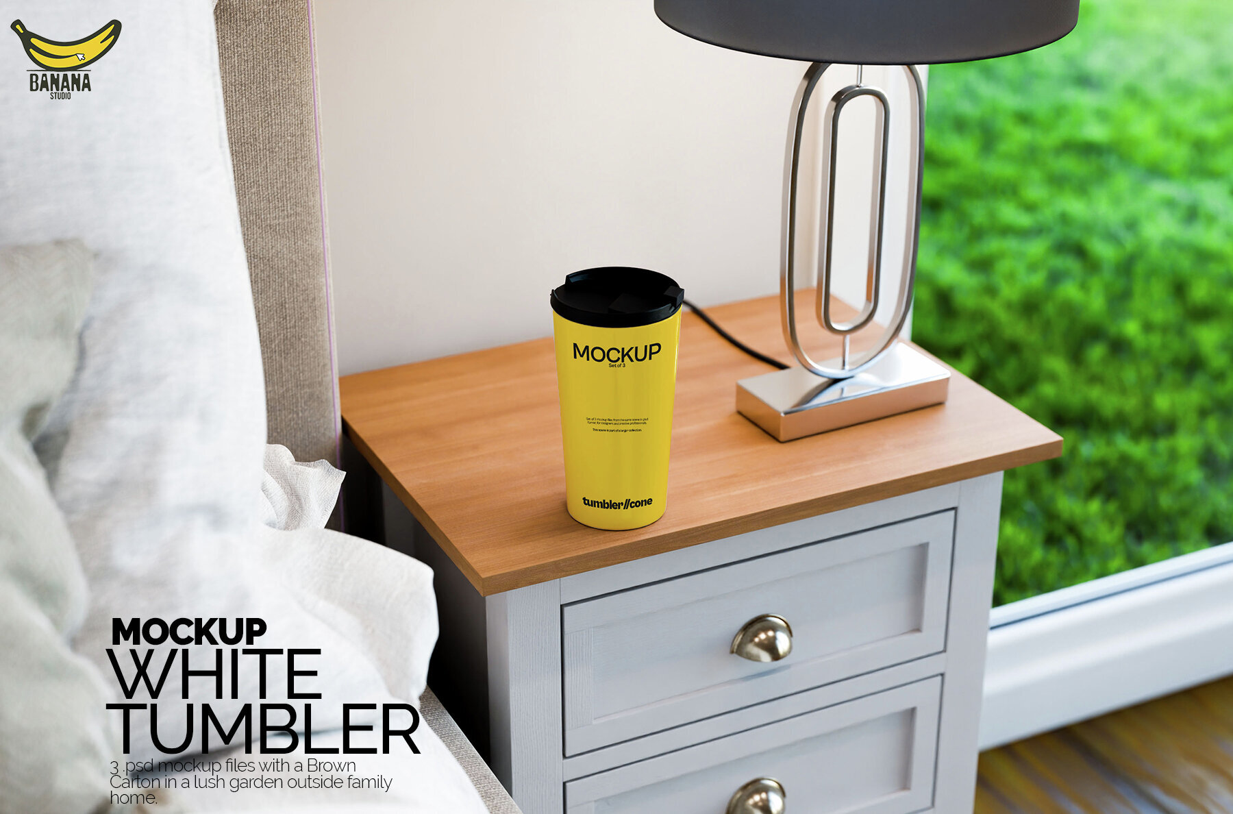 Sublimation White Tumbler Mockup 1