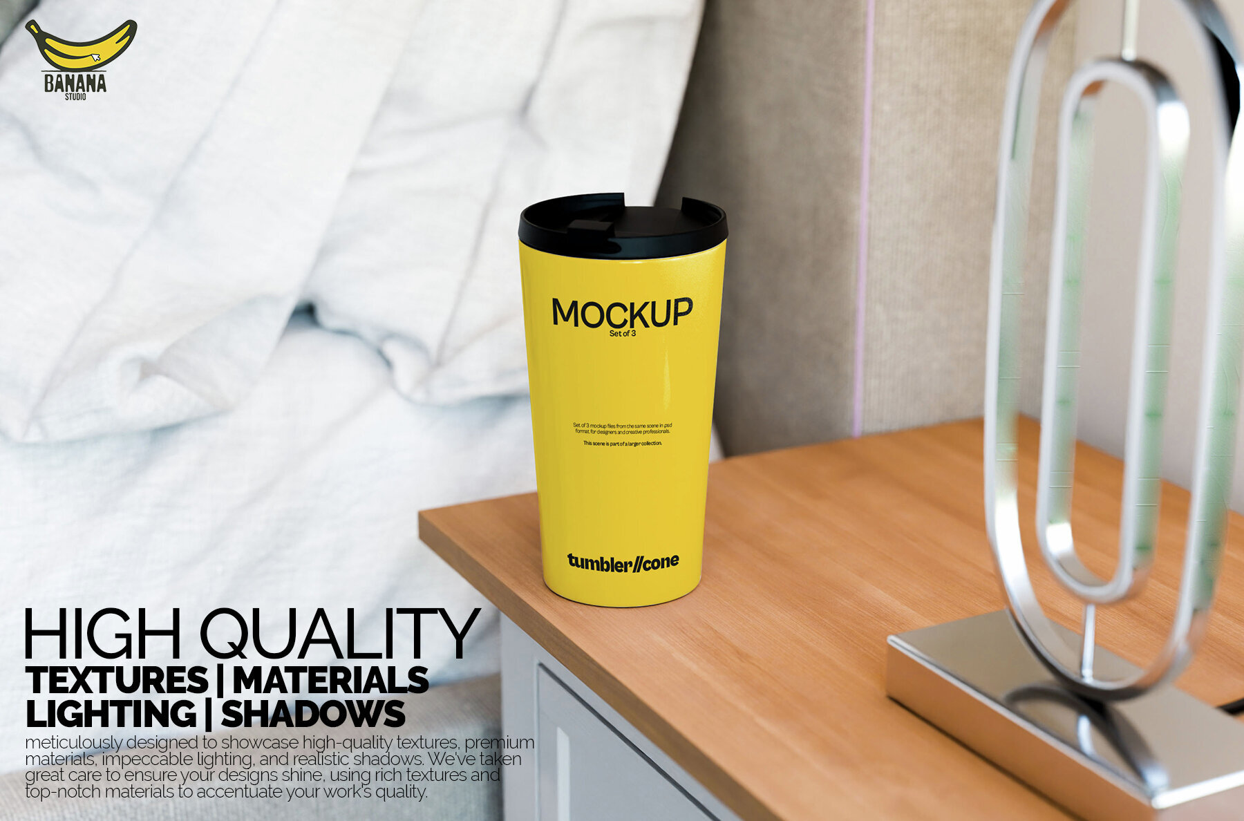 Sublimation White Tumbler Mockup 2