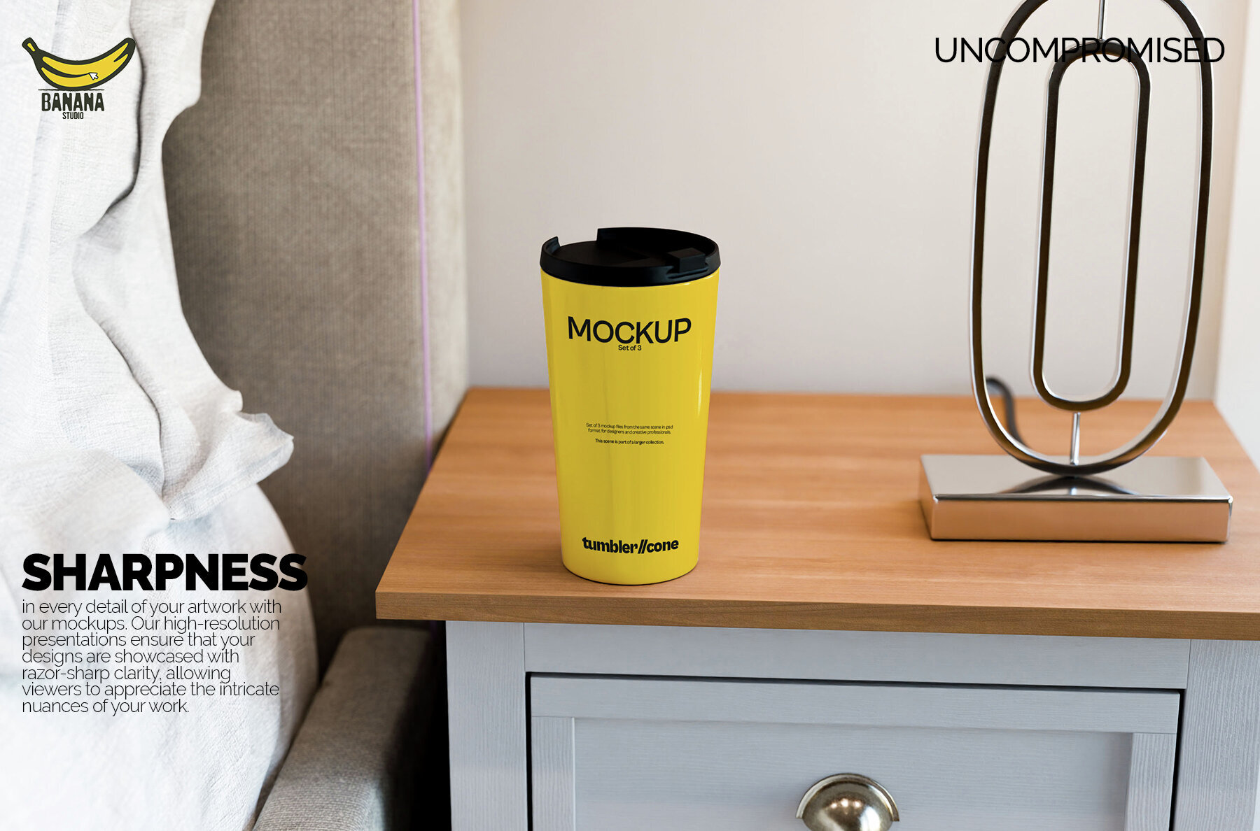 Sublimation White Tumbler Mockup 3