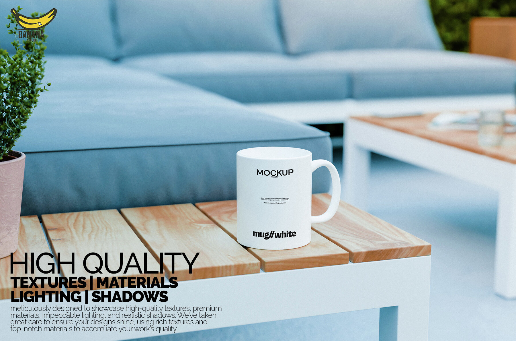 11oz Sublimation White Coffee Mug Mockup Bundle 2