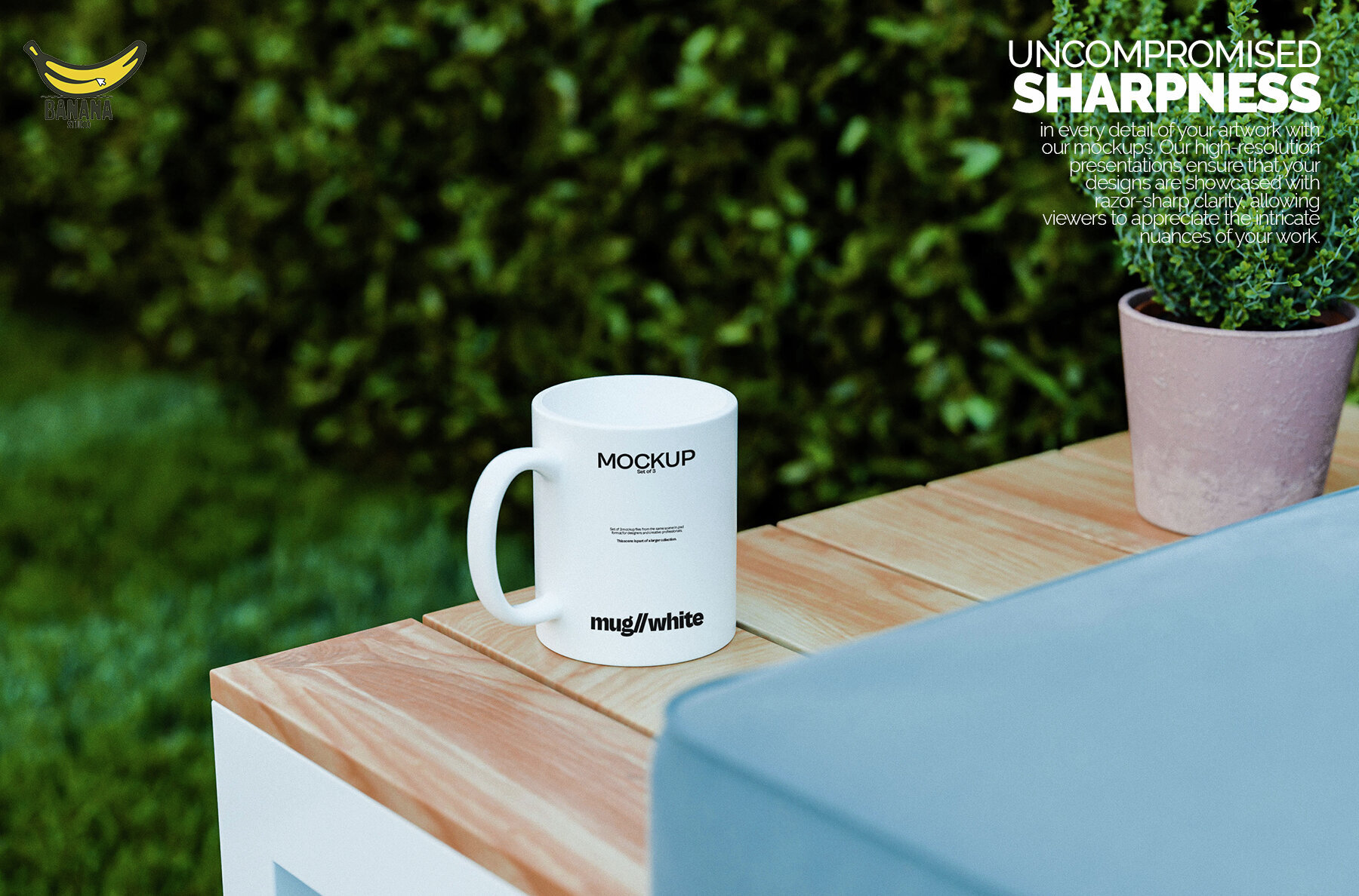 11oz Sublimation White Coffee Mug Mockup Bundle 3