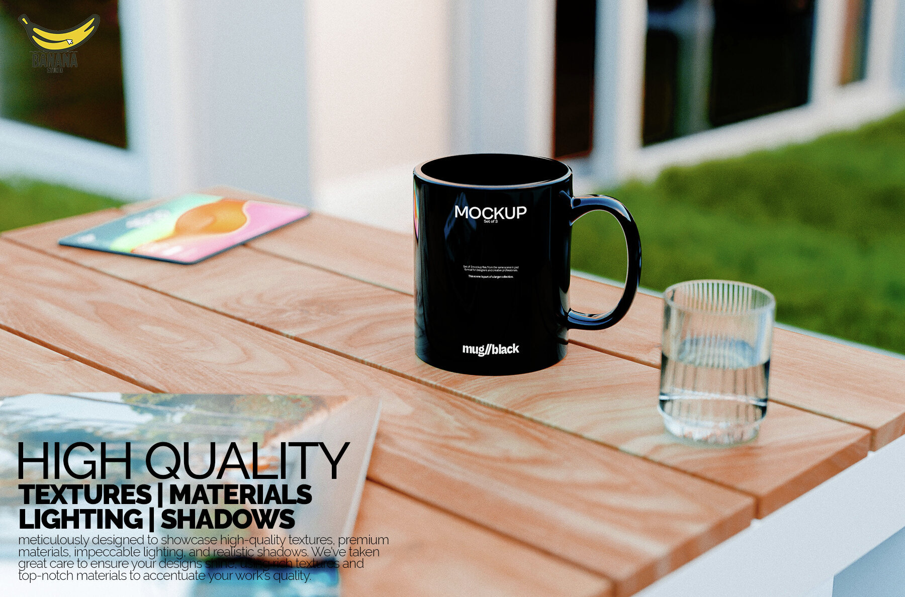 11oz Black Coffee Mug 2