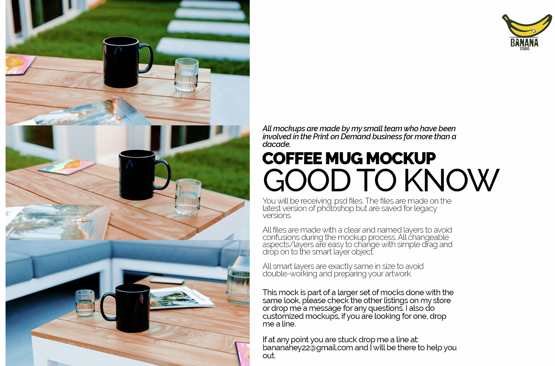 11oz Black Coffee Mug 5