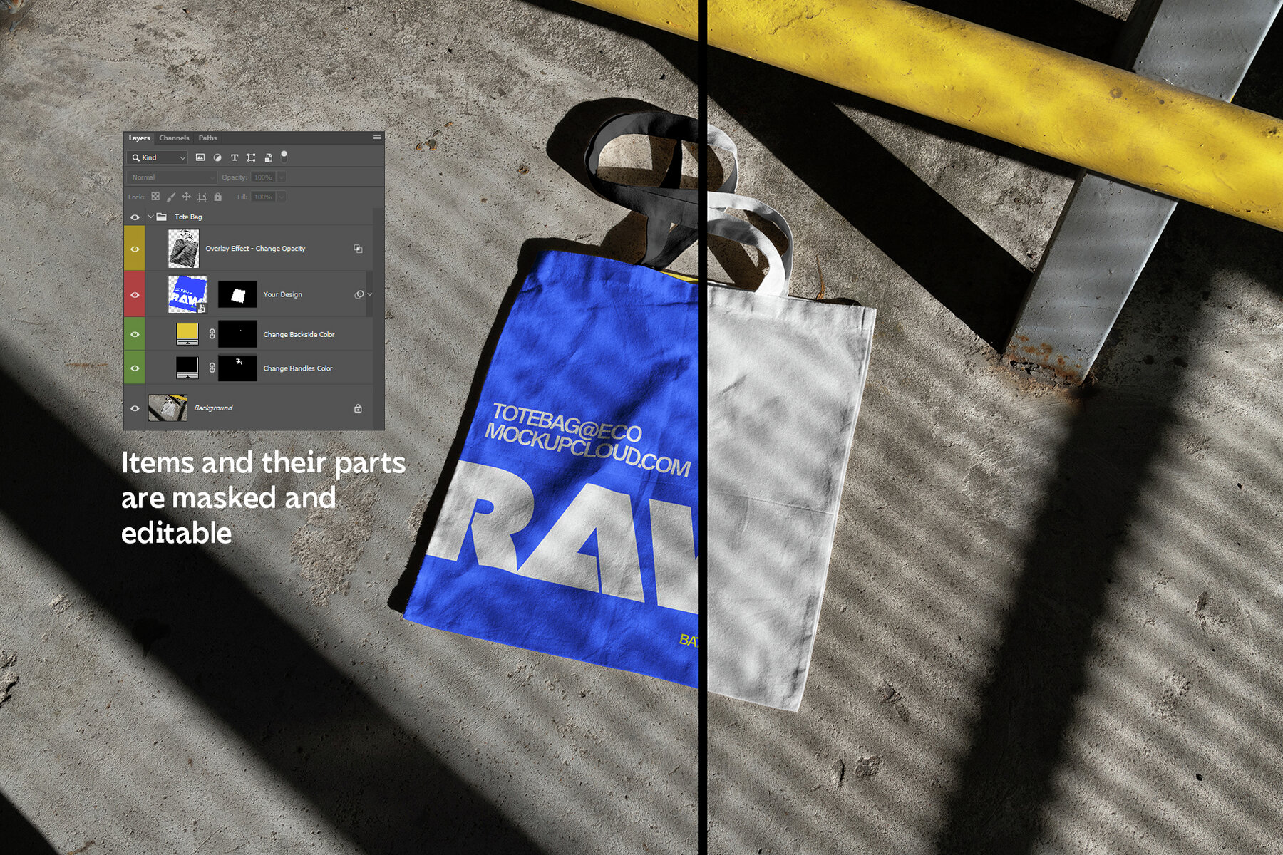 Tote Bag Mockups Kit   Raw Series 4