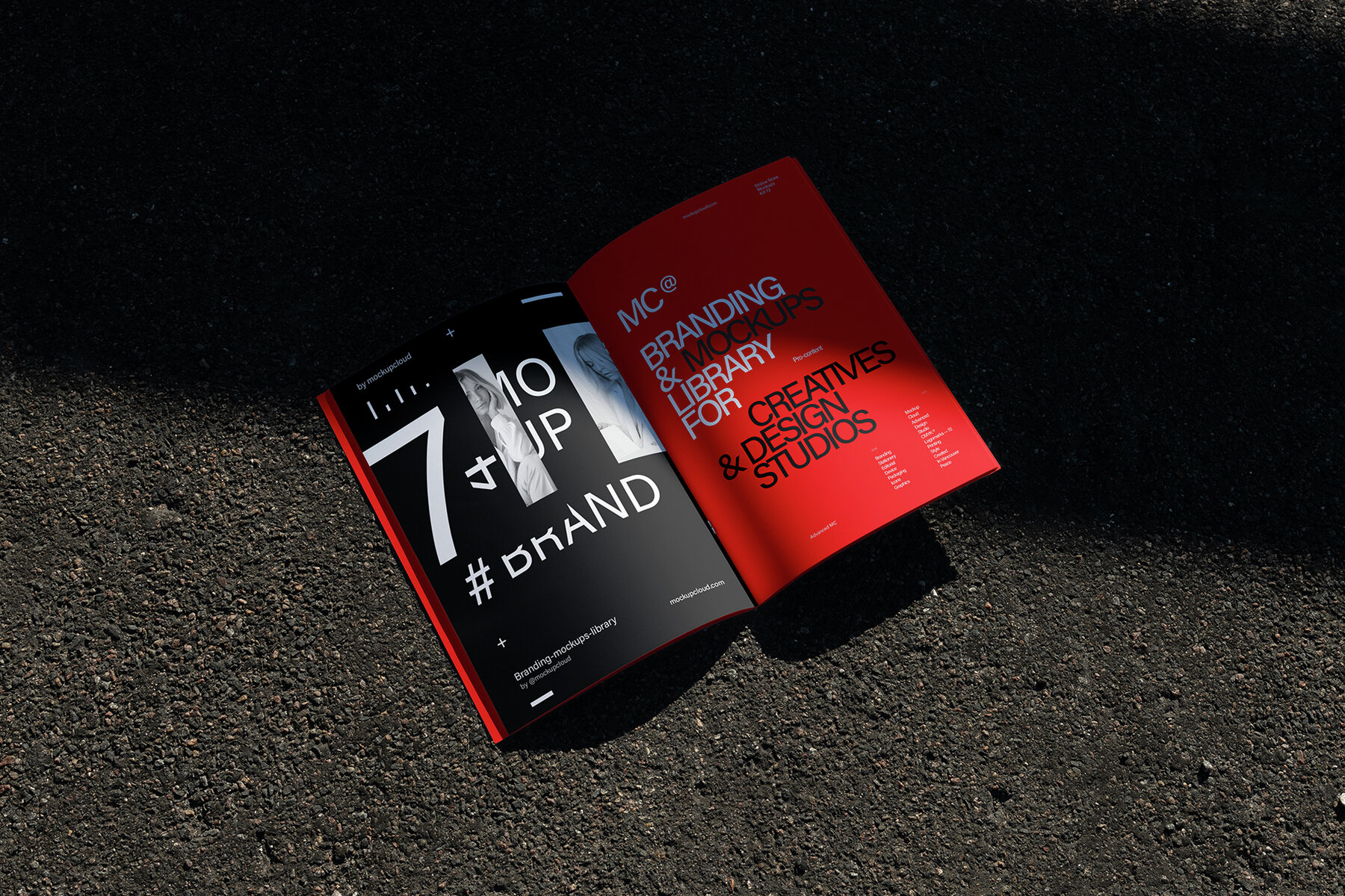 Brochure Mockups Kit   Raw Series 6