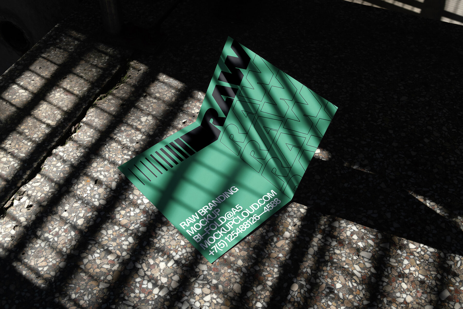 Brochure Mockups Kit   Raw Series 8