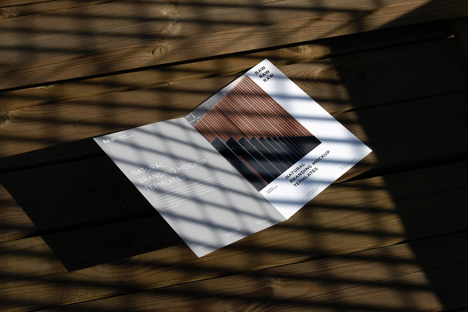 Brochure Mockups Kit   Raw Series 9