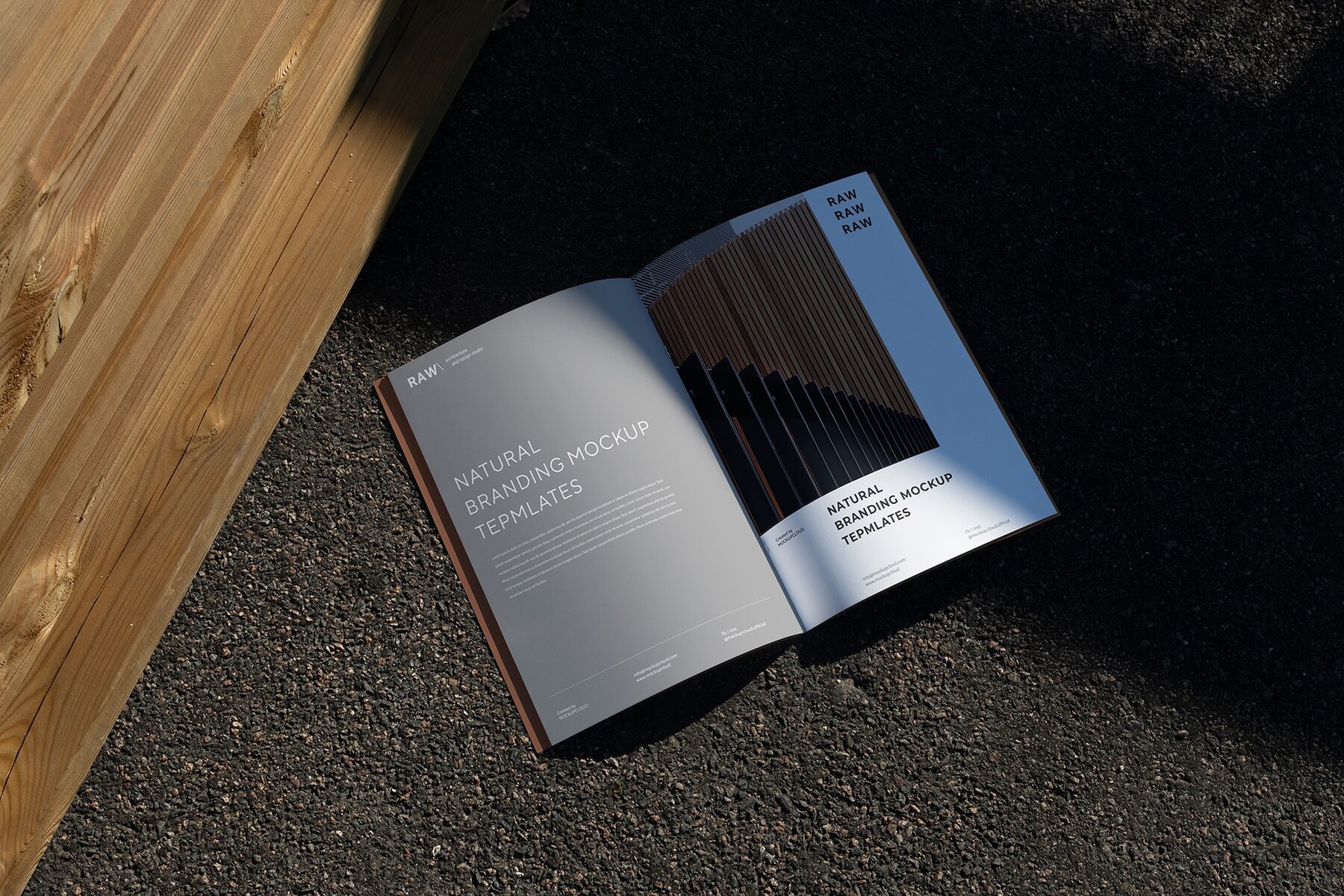 Brochure Mockups Kit   Raw Series 10