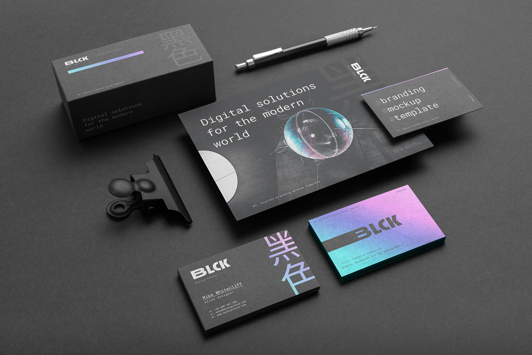 Blck Branding Mockups Kit 4
