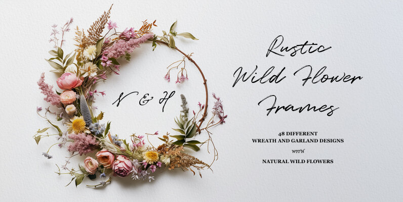 Rustic Wildflower Frames