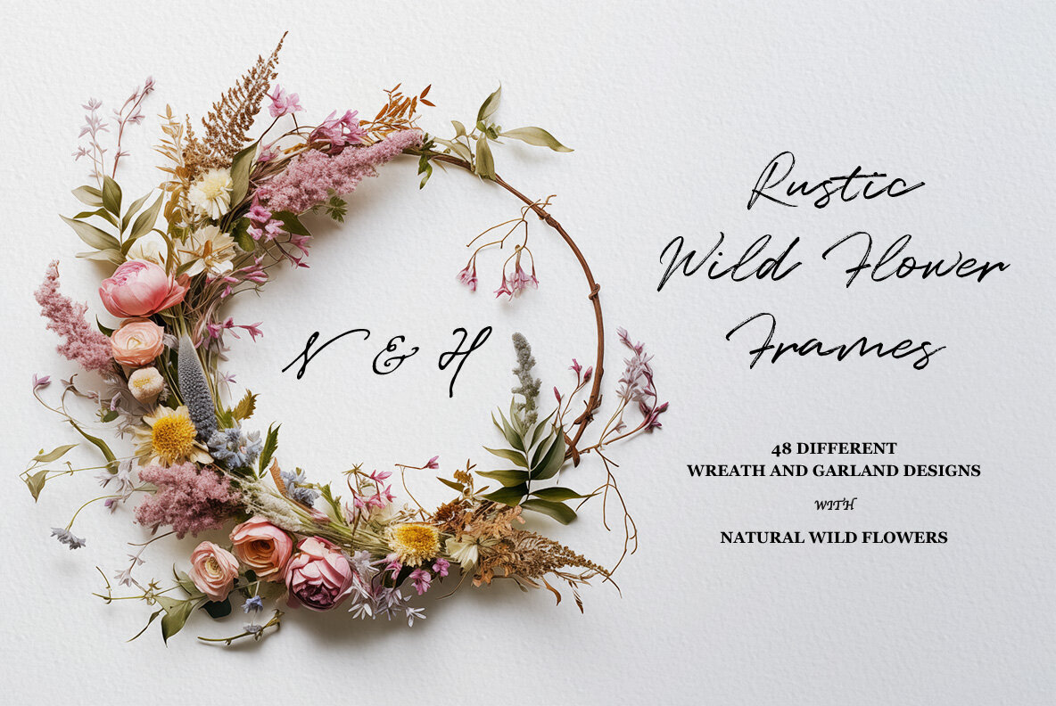 Rustic Wildflower Frames 1