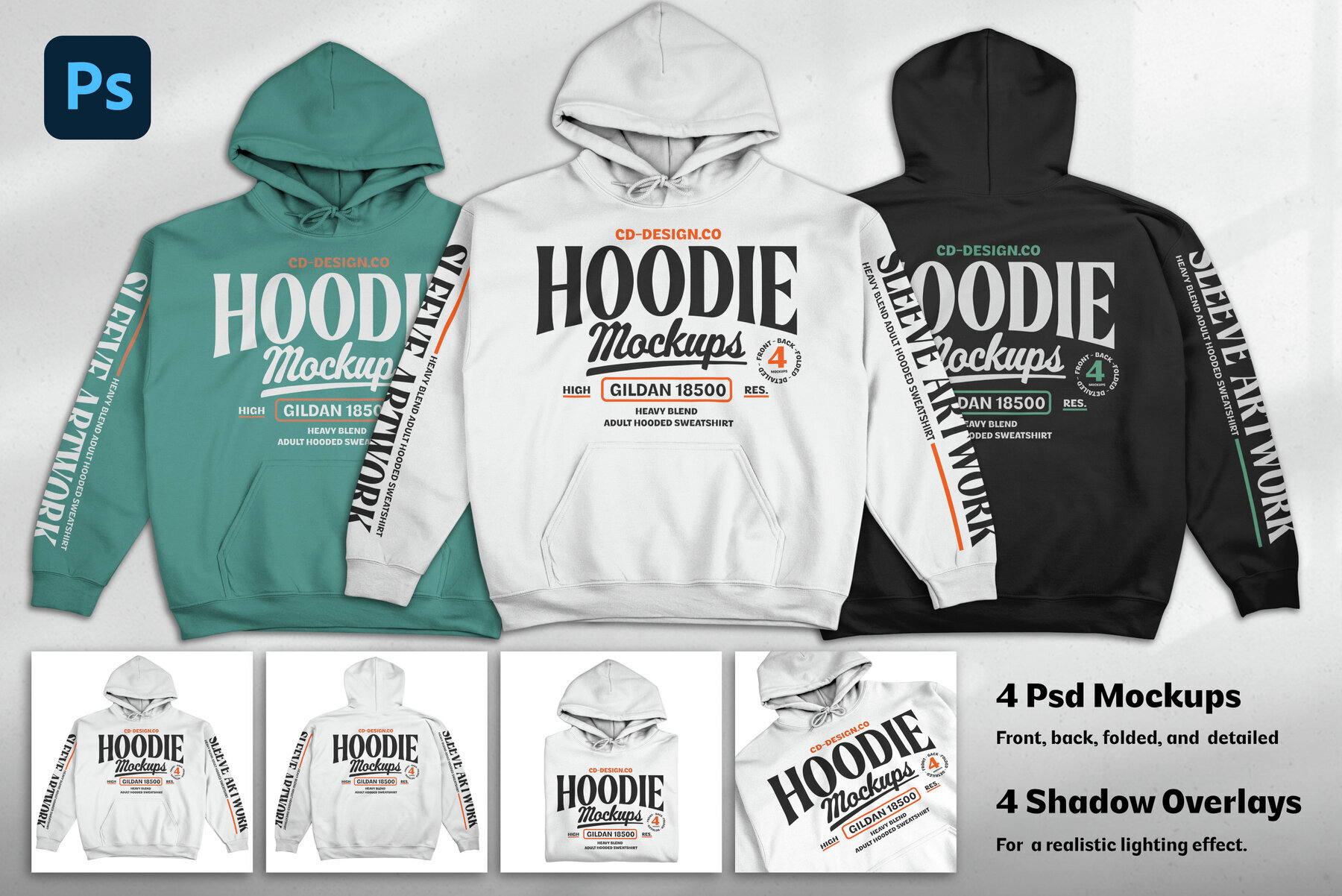 Hoodie Mockup Bundle 1