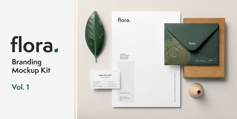 Flora Branding Mockups Kit v 2