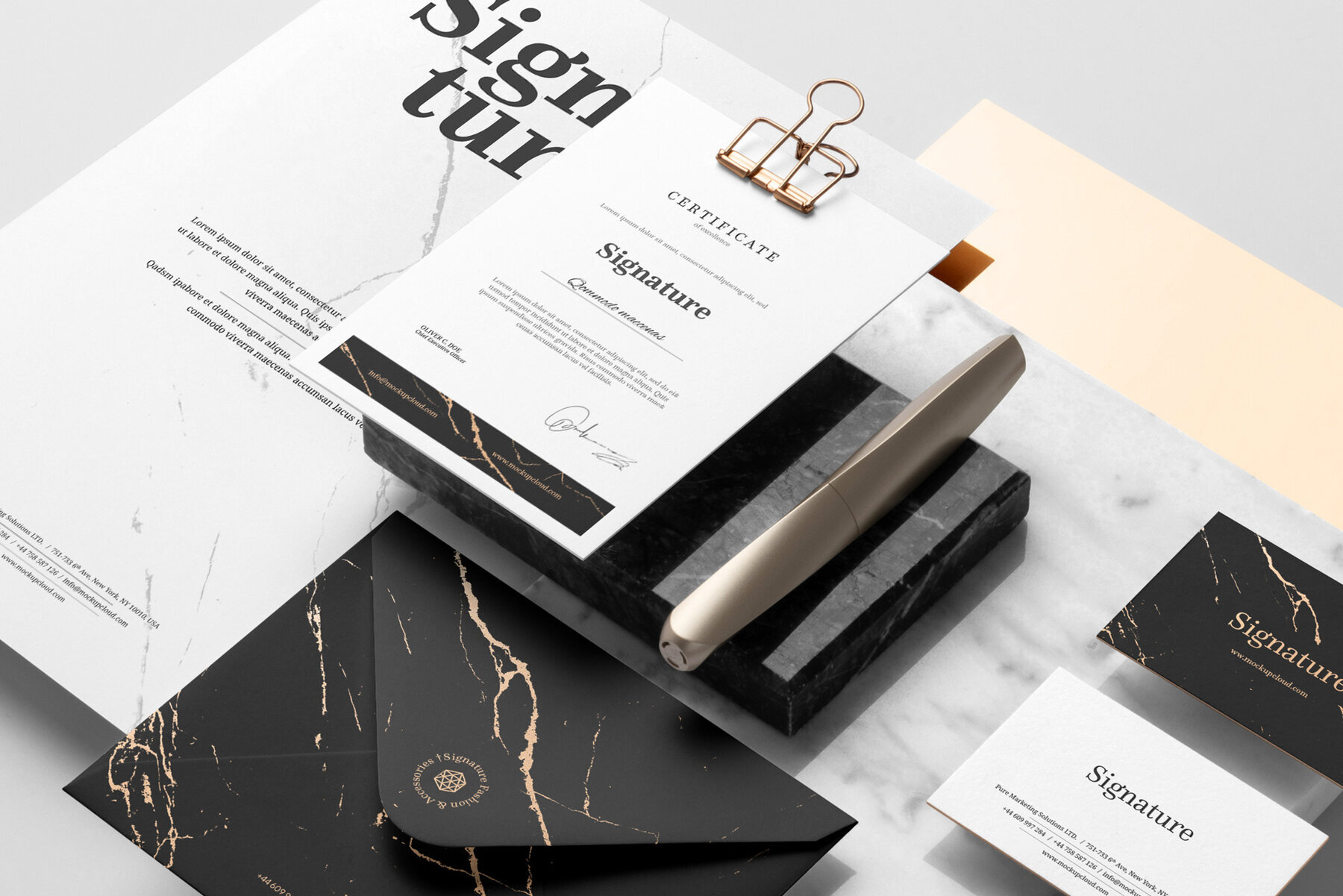 Signature Branding Mockups kit 1