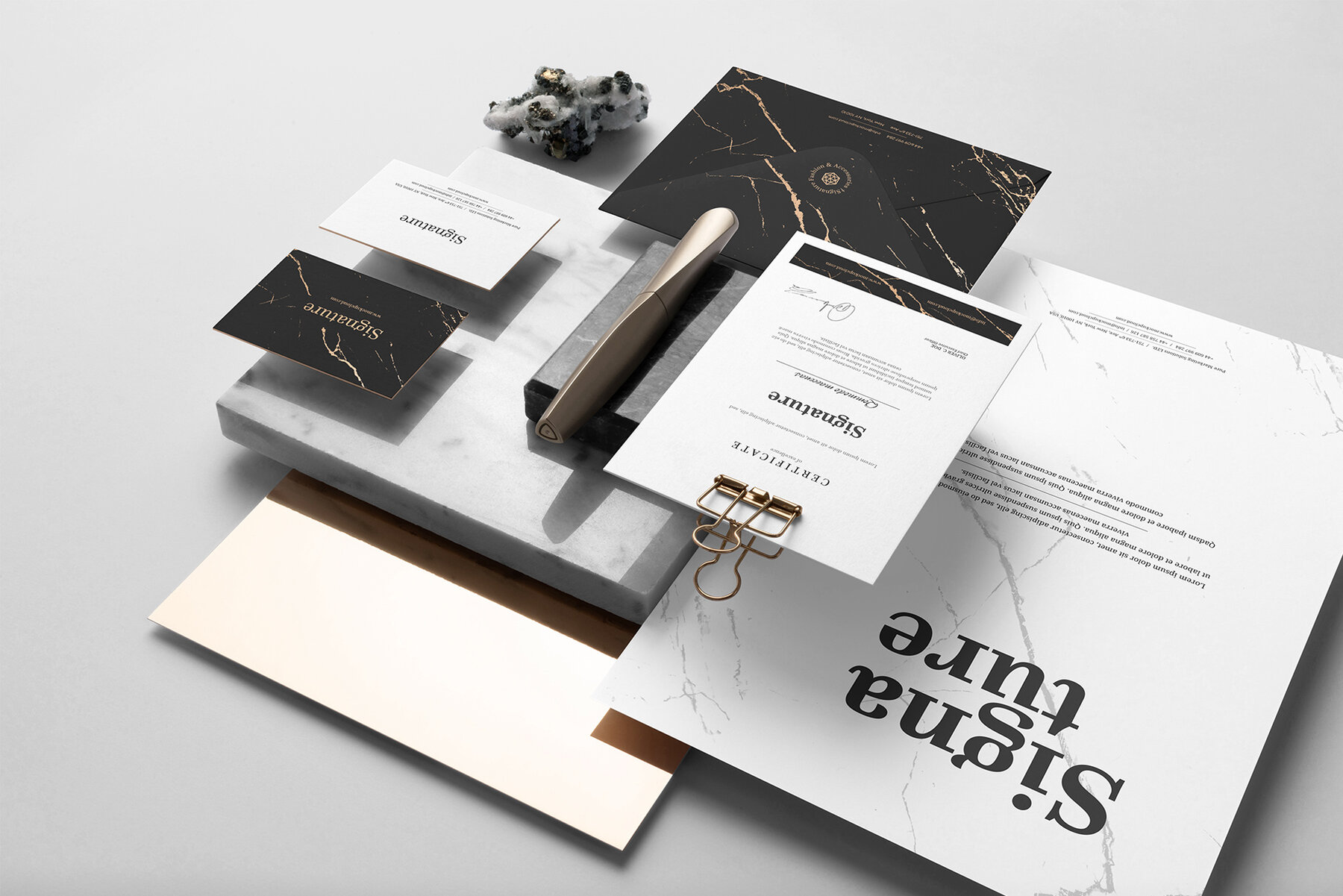 Signature Branding Mockups kit 4