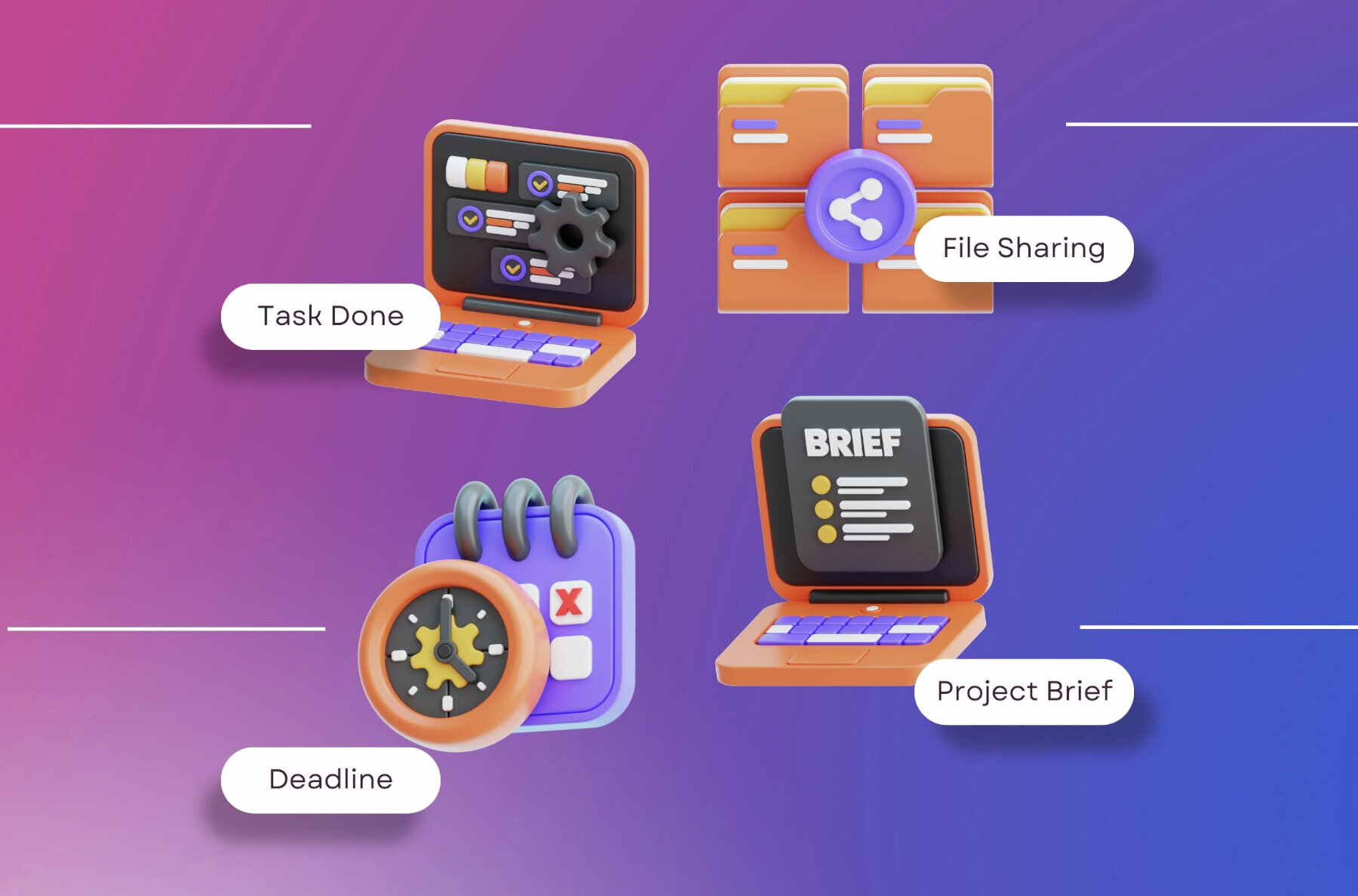 Remote Work 3d Icon 2