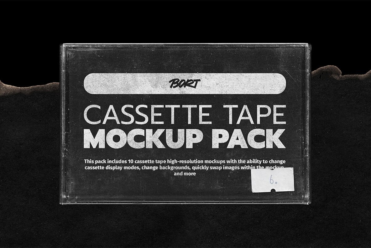 Cassette Tape Maker Mockup Pack 2