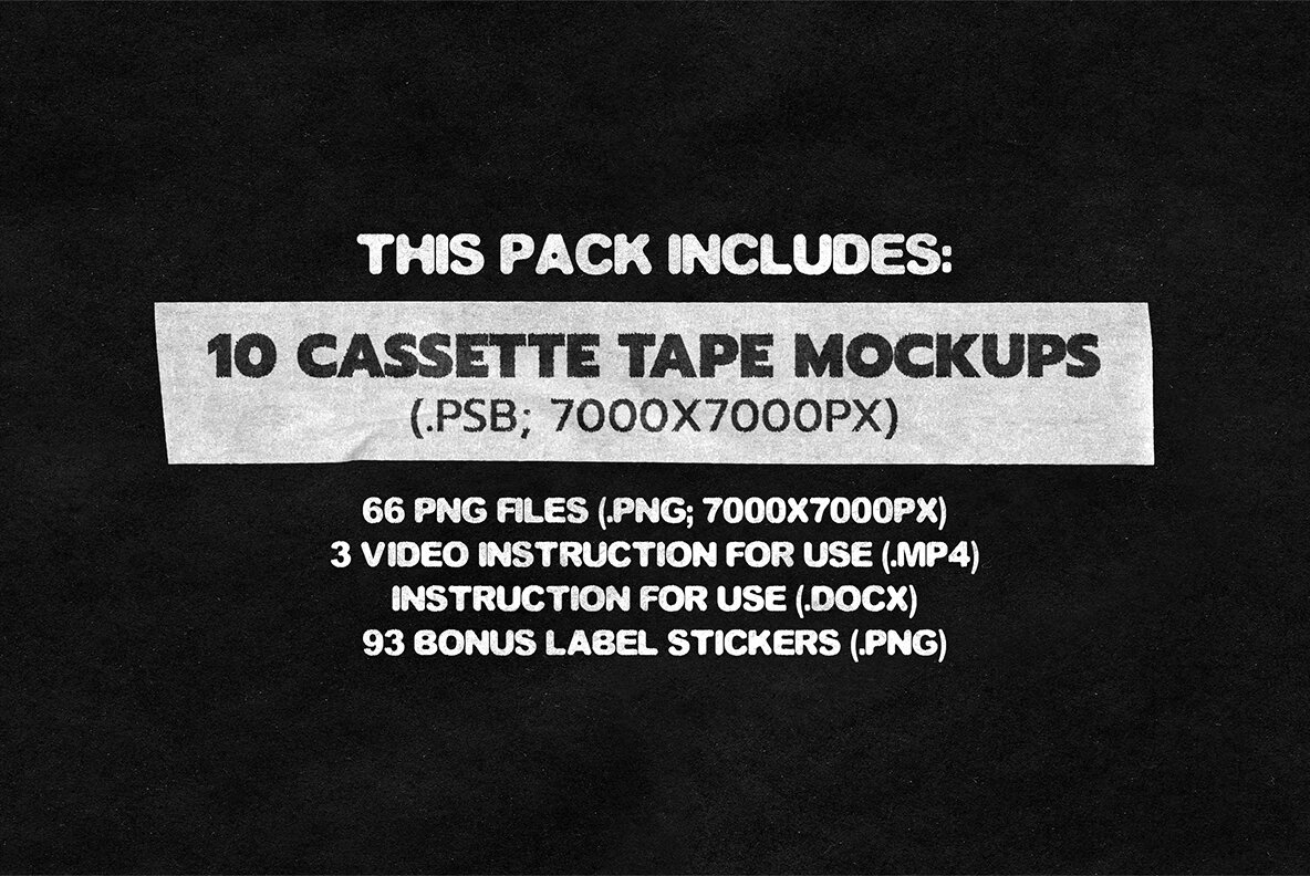 Cassette Tape Maker Mockup Pack 4