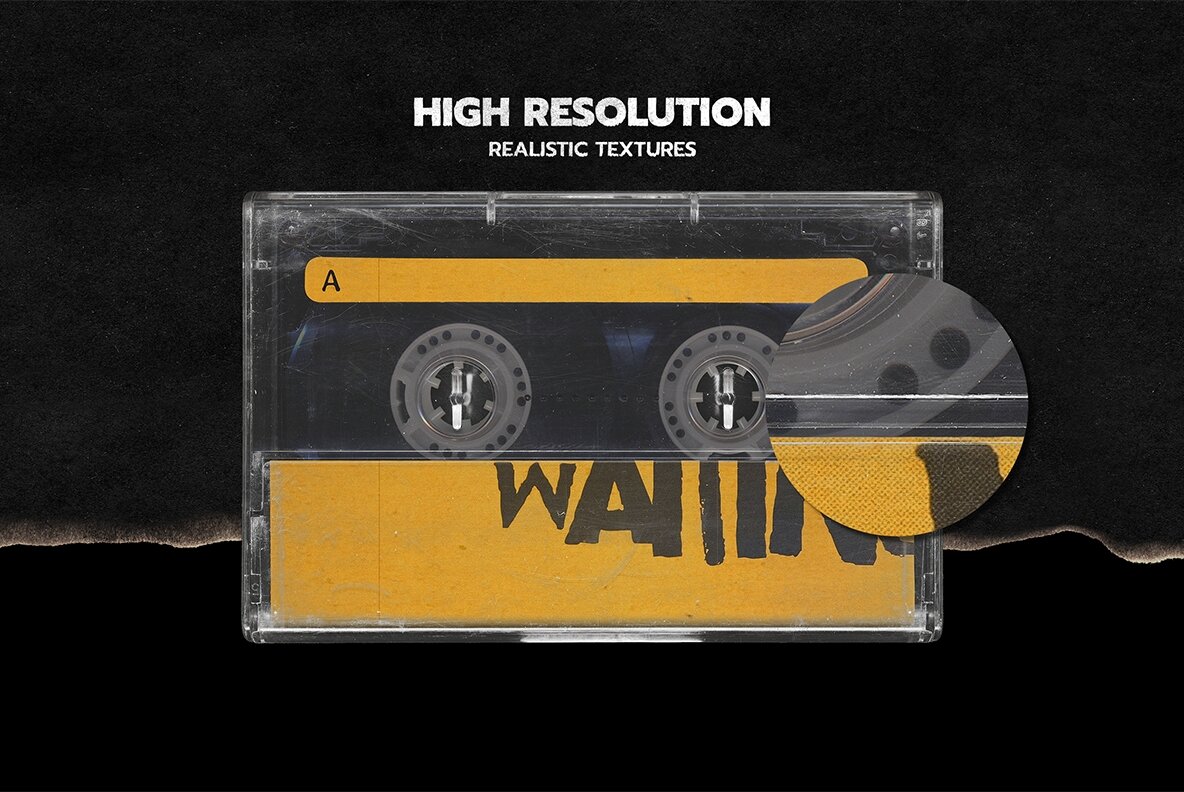 Cassette Tape Maker Mockup Pack 9