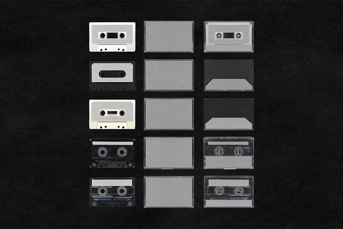 Cassette Tape Maker Mockup Pack 12