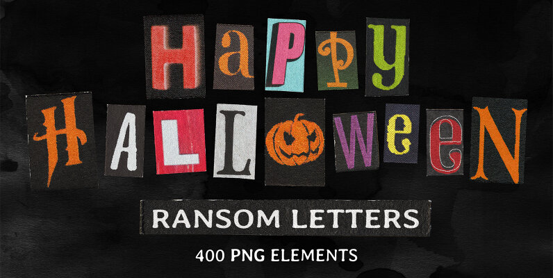 Happy Halloween 2024 Ransom Letters