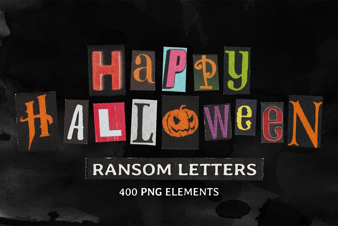 Happy Halloween 2024 Ransom Letters 1