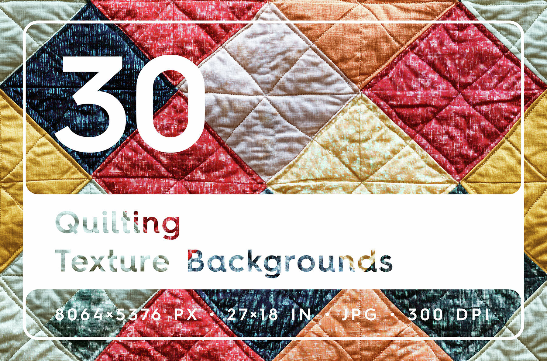 30 Quilting Texture Backgrounds 1