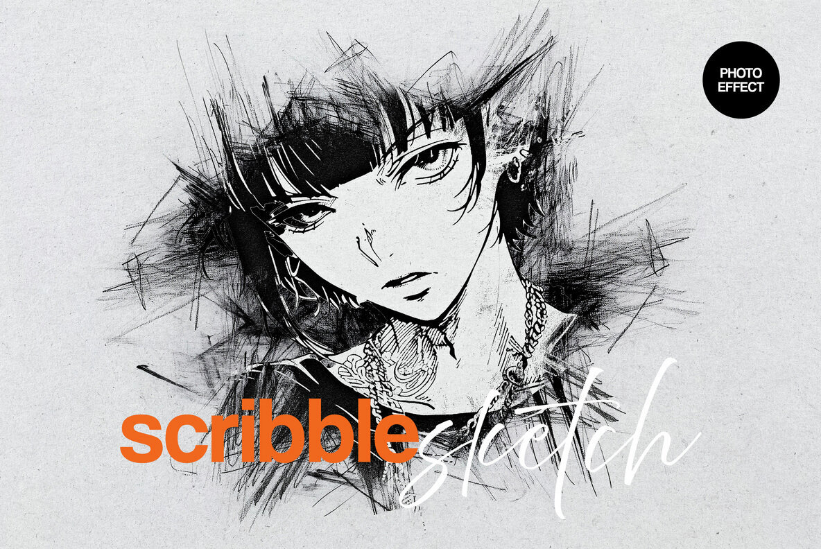 Scribble Sketch Photo Effect 1