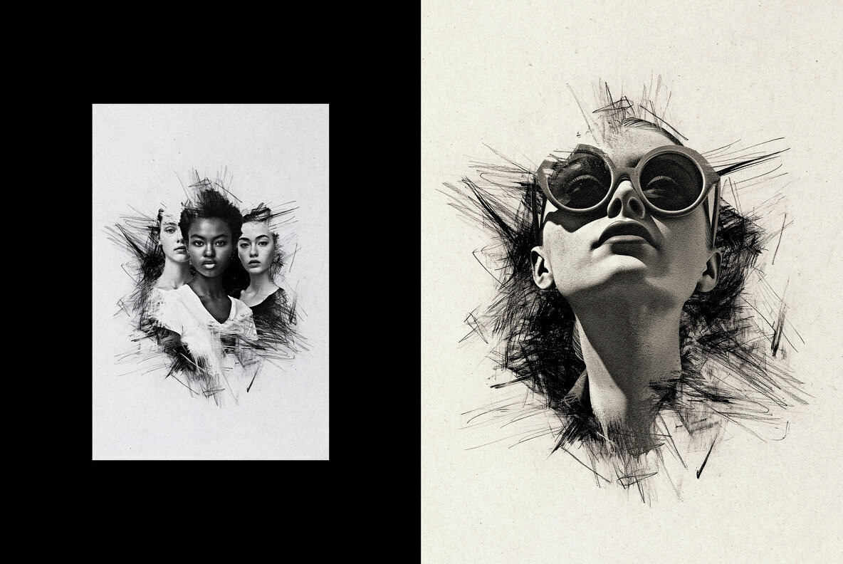 Scribble Sketch Photo Effect 3