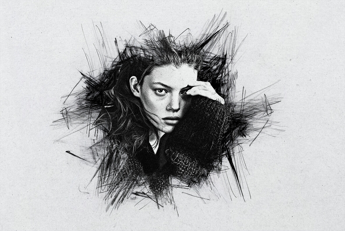 Scribble Sketch Photo Effect 4