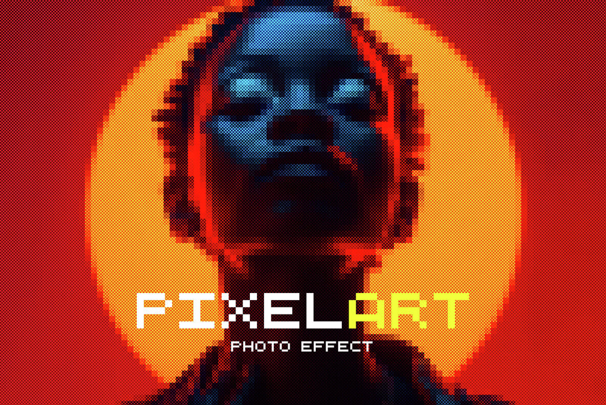 Pixel Art Photo Effect 1