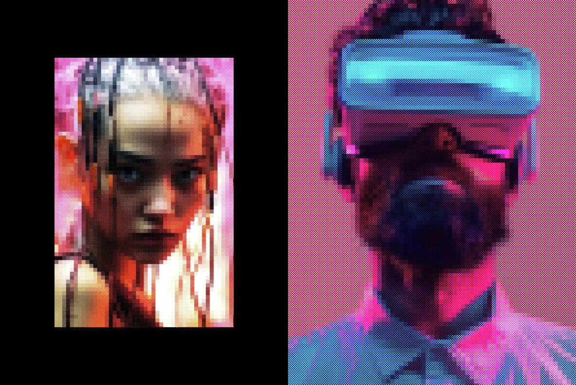 Pixel Art Photo Effect 2