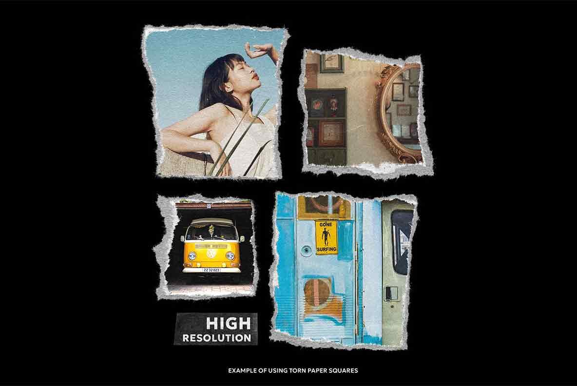 TORN PAPER PACK 4