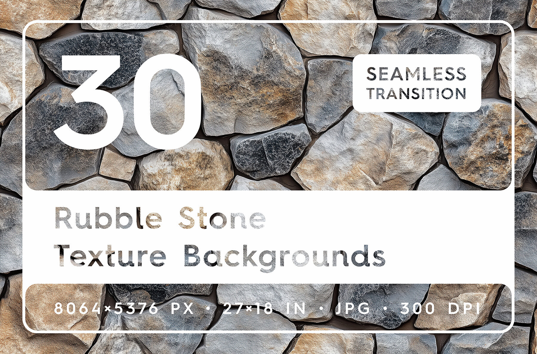 30 Rubble Stone Texture Backgrounds 1
