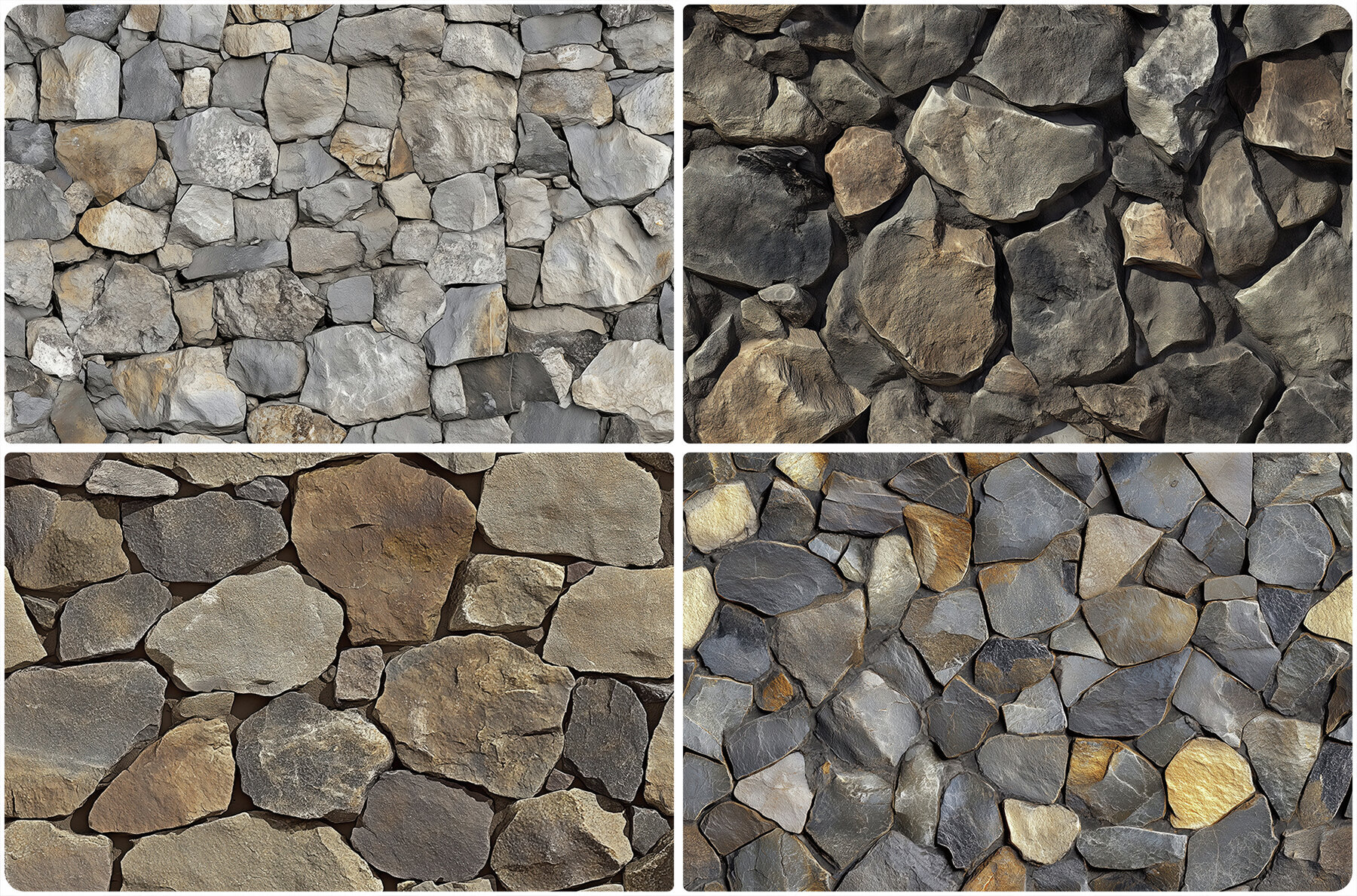 30 Rubble Stone Texture Backgrounds 3