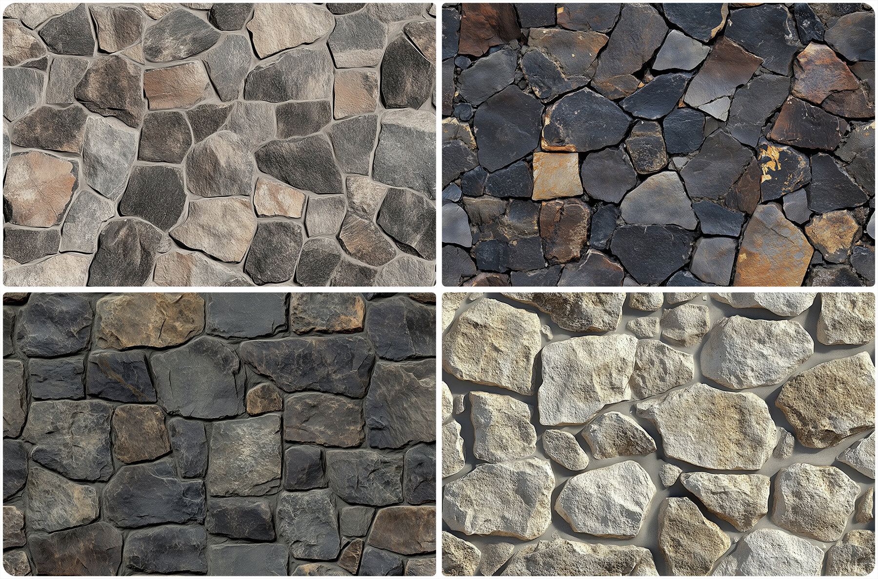 30 Rubble Stone Texture Backgrounds 4