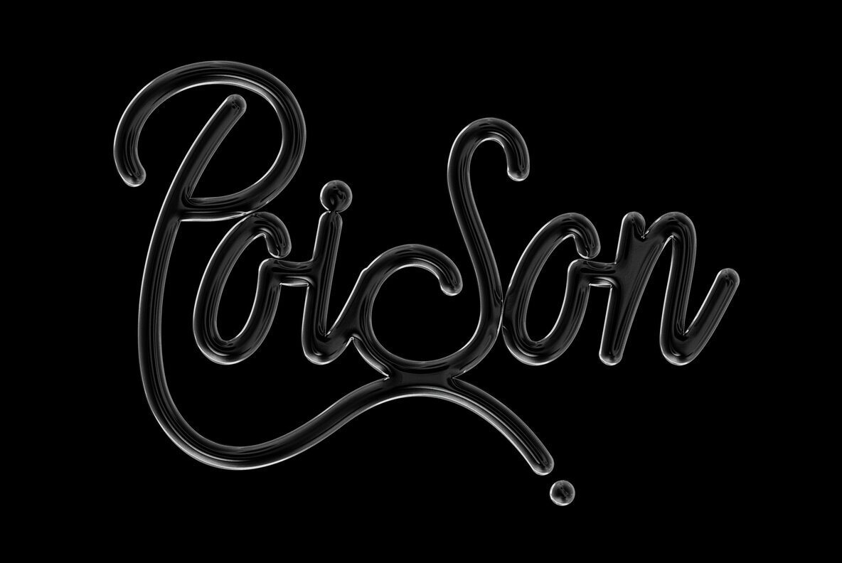 Glass Chrome Text and Logo Effect 2