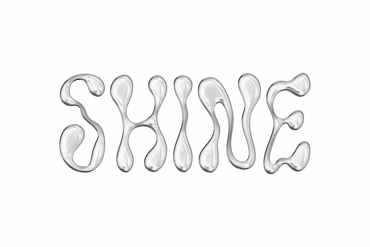 Glass Chrome Text and Logo Effect 3