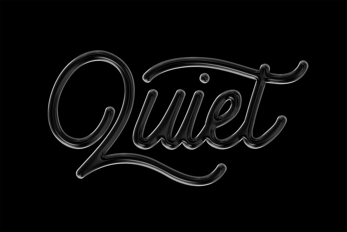 Glass Chrome Text and Logo Effect 4