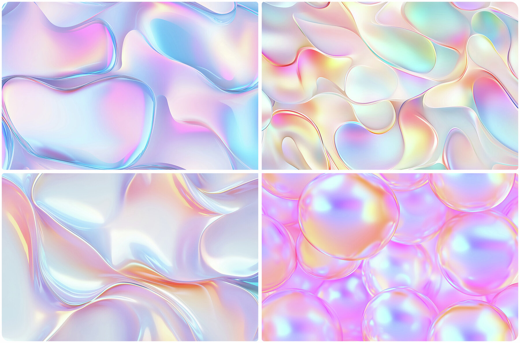 30 Pearlescent Background Textures 6