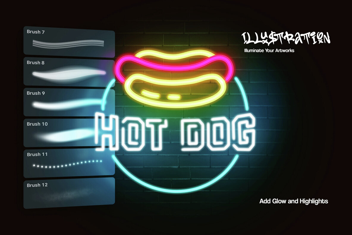 Neon Light Affinity Brushes 2