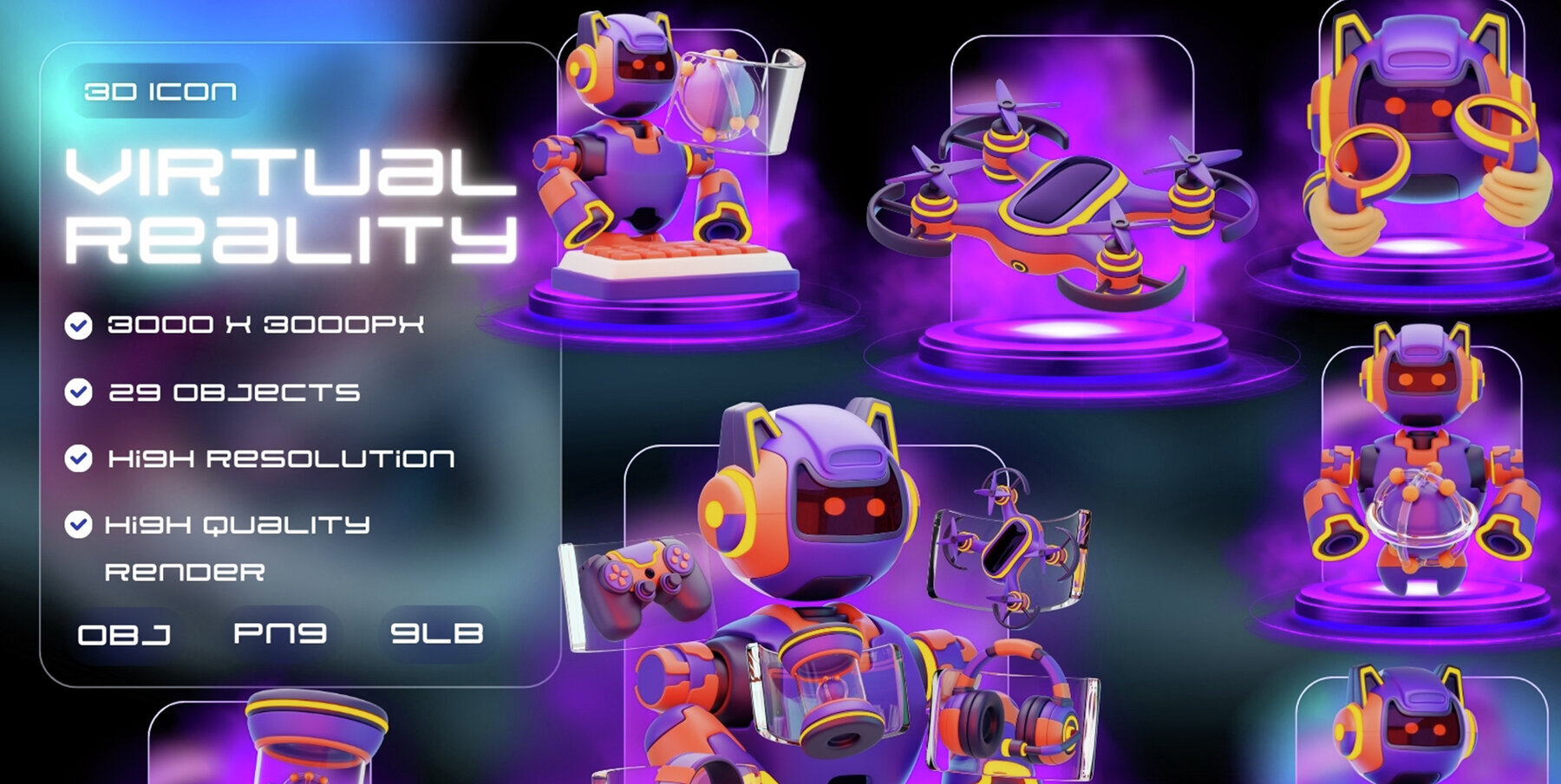 Virtual Reality 3d Icon 1